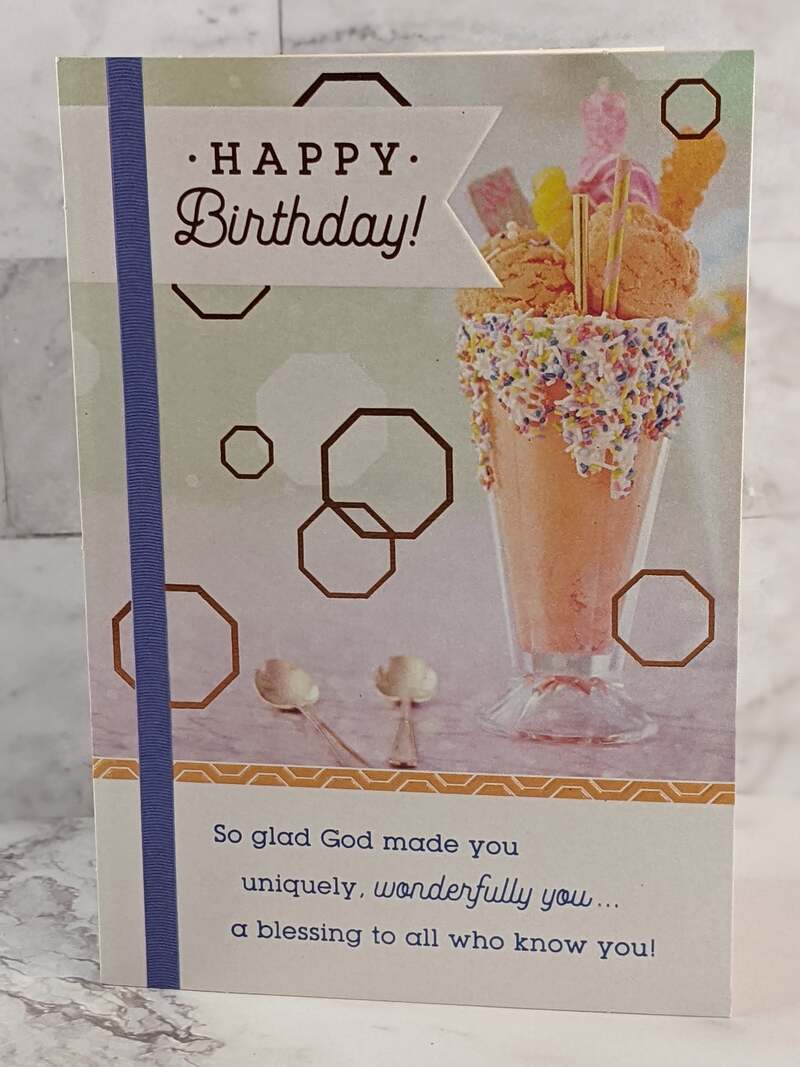 God Made You Uniquely Birthday Card
