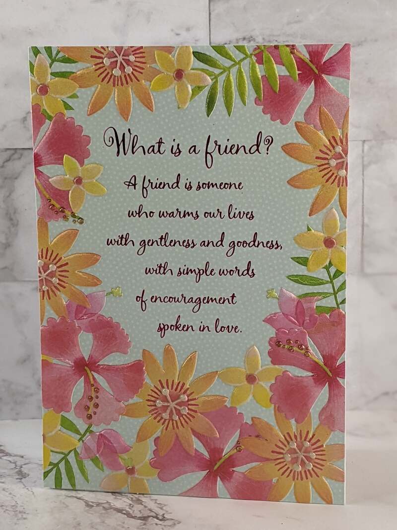 What Is A Friend Birthday Card