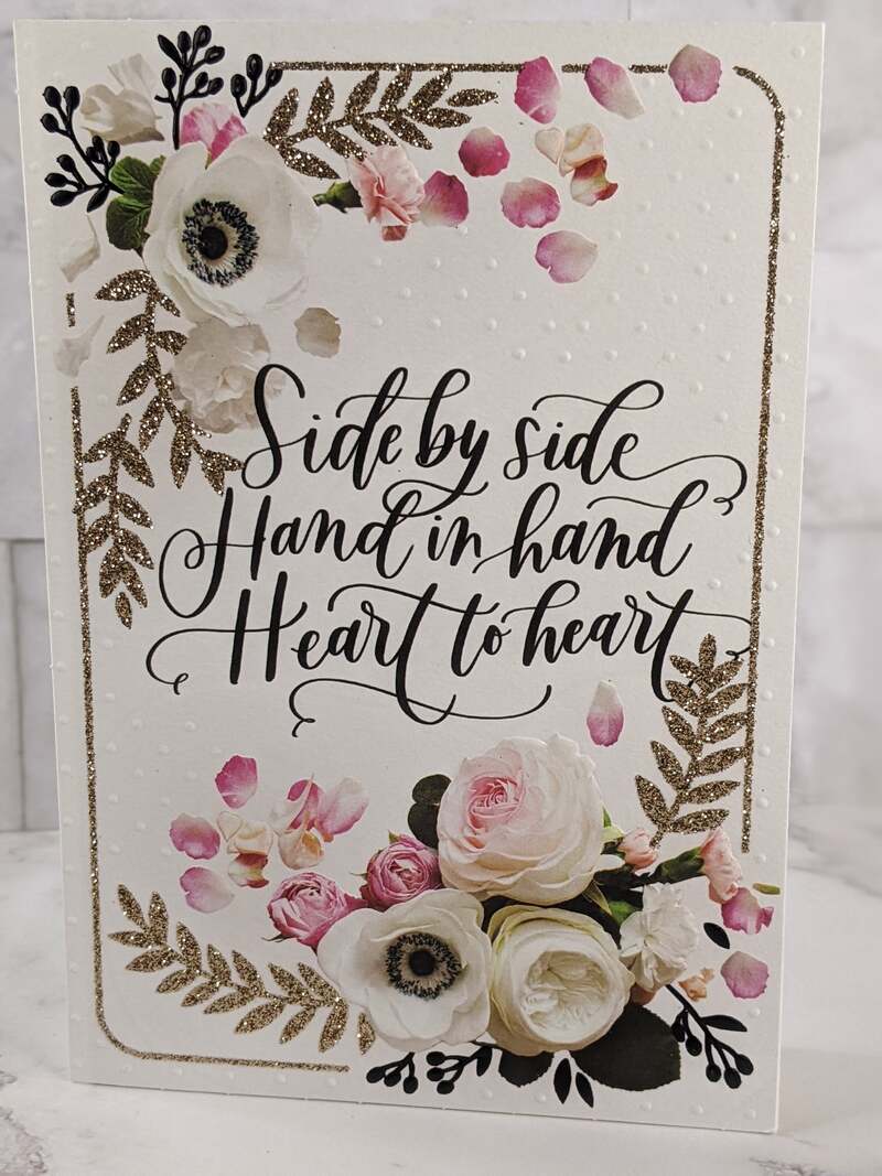 Side By Side Wedding Card