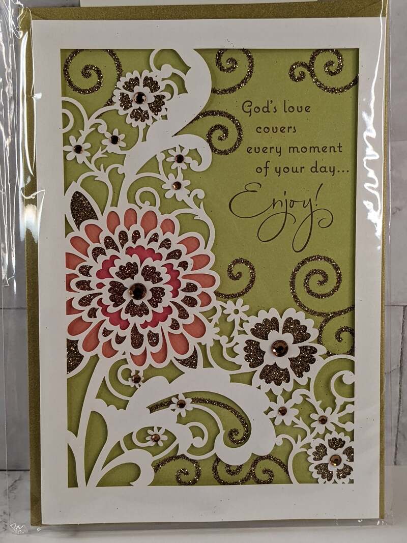 God's Love Covers Your Day Card