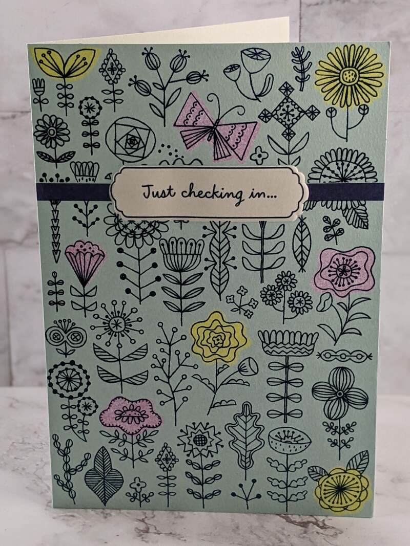 Just Checking In Card