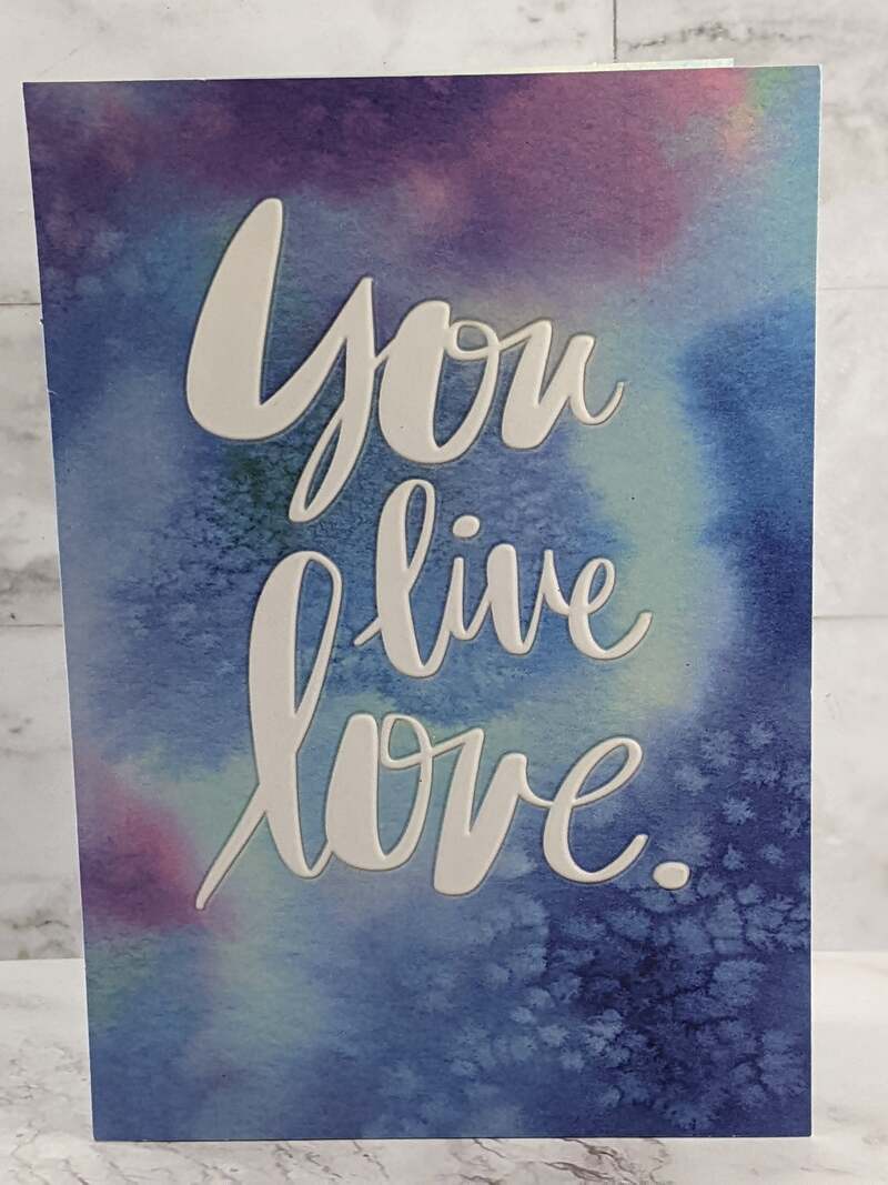 You Live Love Thank You Card