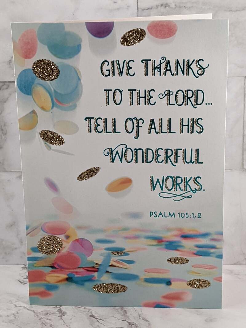 His Wonderful Works Congratulations Card