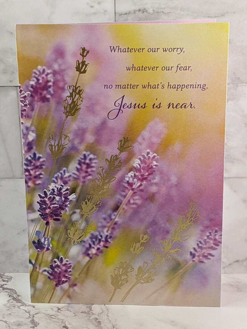 In The Storm Jesus Is Near Card