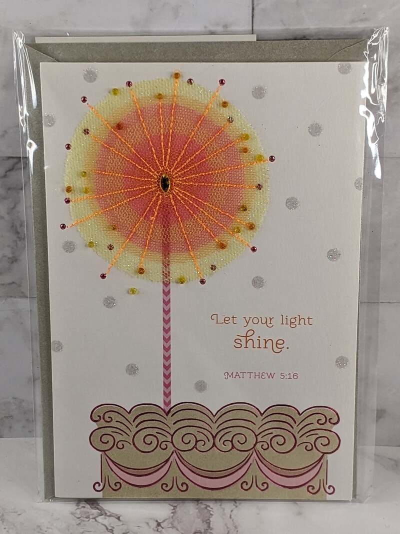 Let Your Light Shine Birthday Card