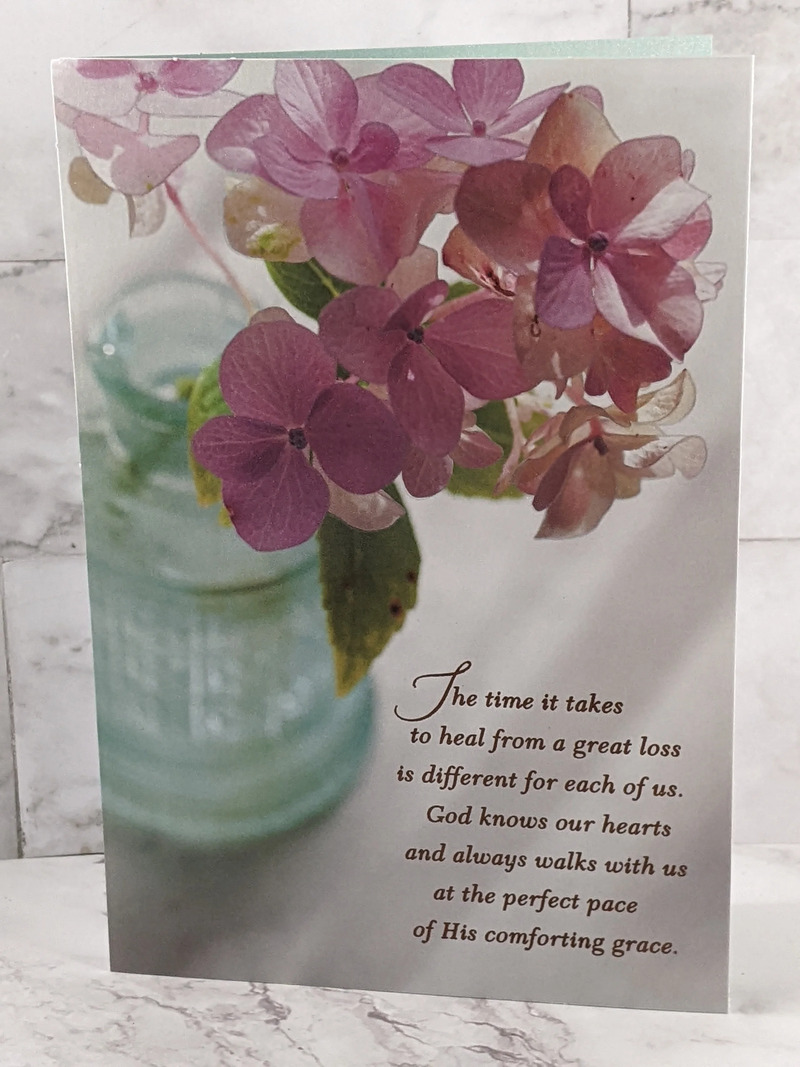 His Comforting Grace After Loss Card