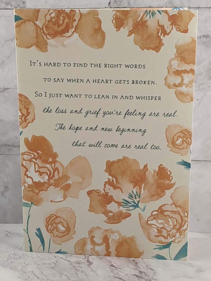 Support for a Broken Heart Card