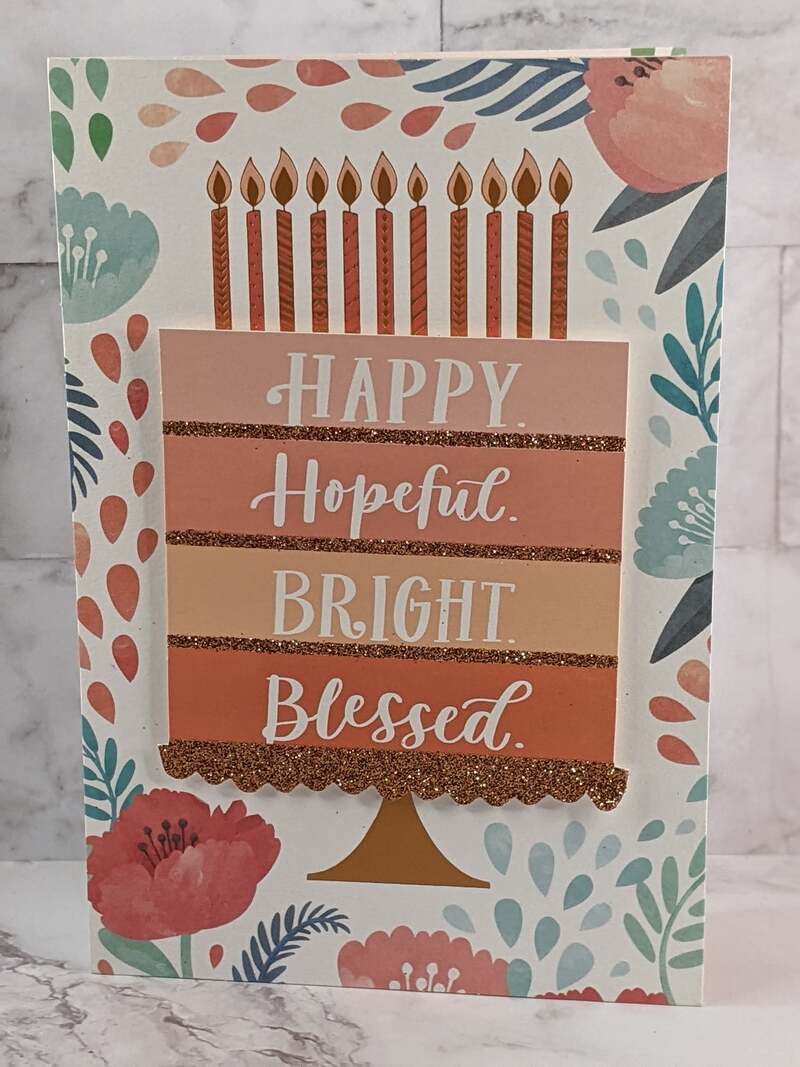 Bright Blessed Birthday Card