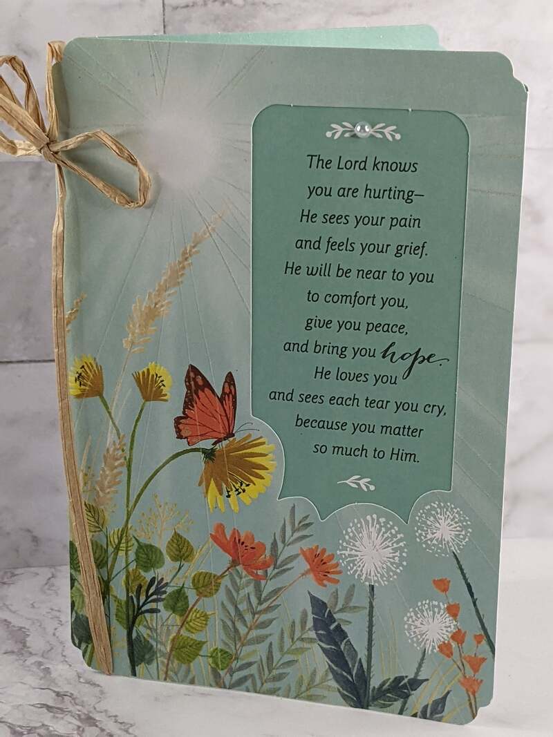 Praying During Difficult Time Card