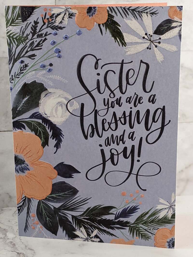 Sister Joy Birthday Card