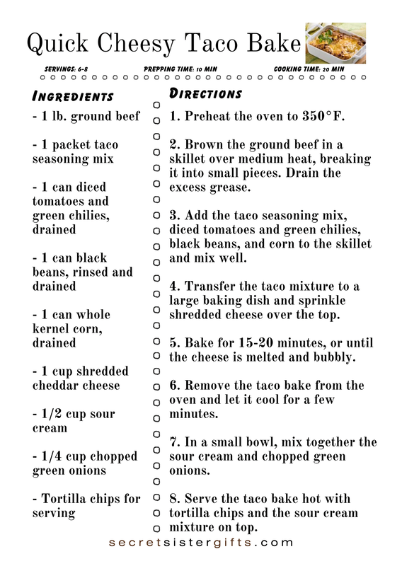 Quick Cheesy Taco Bake Recipe