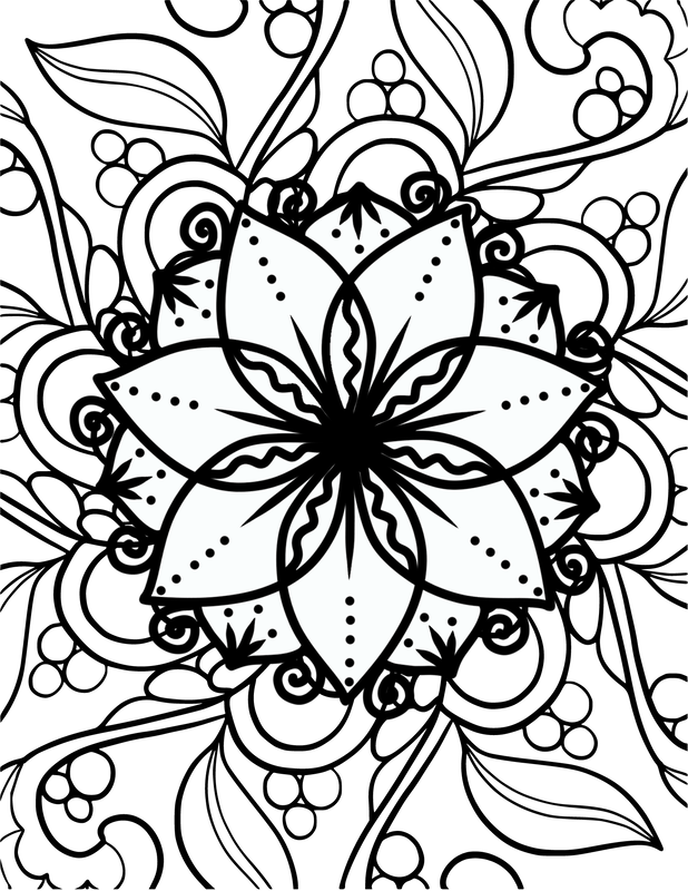 Printable Flower to Color