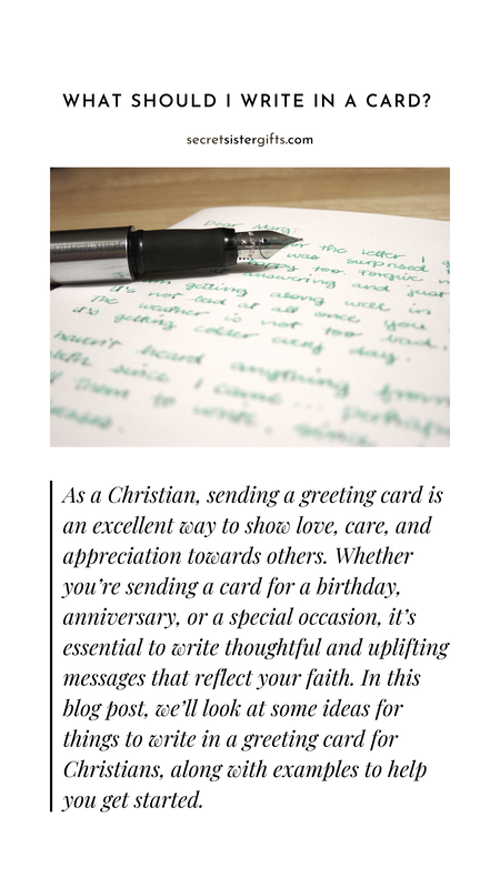 What should I write in a religious card?