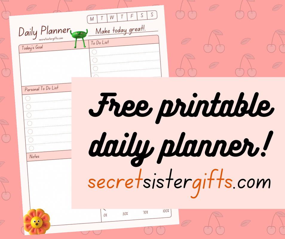 Free Printable Daily Planner - Secret Sister