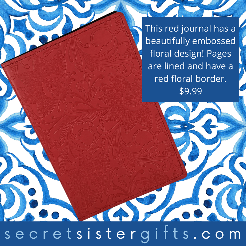 Embossed Journal Gift Idea for Secret Sisters